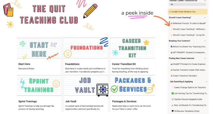 The Quit Teaching Club