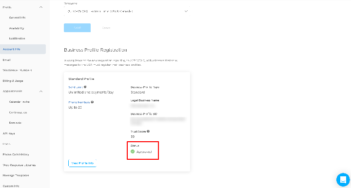  AI Business Profile Approved ?