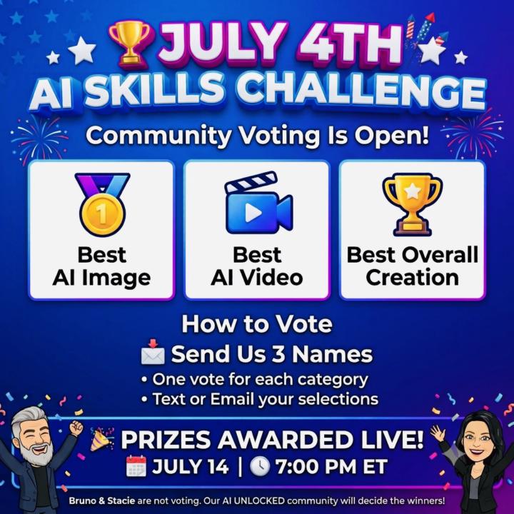🏆 COMMUNITY VOTING IS NOW OPEN! 🇺🇸🤖
