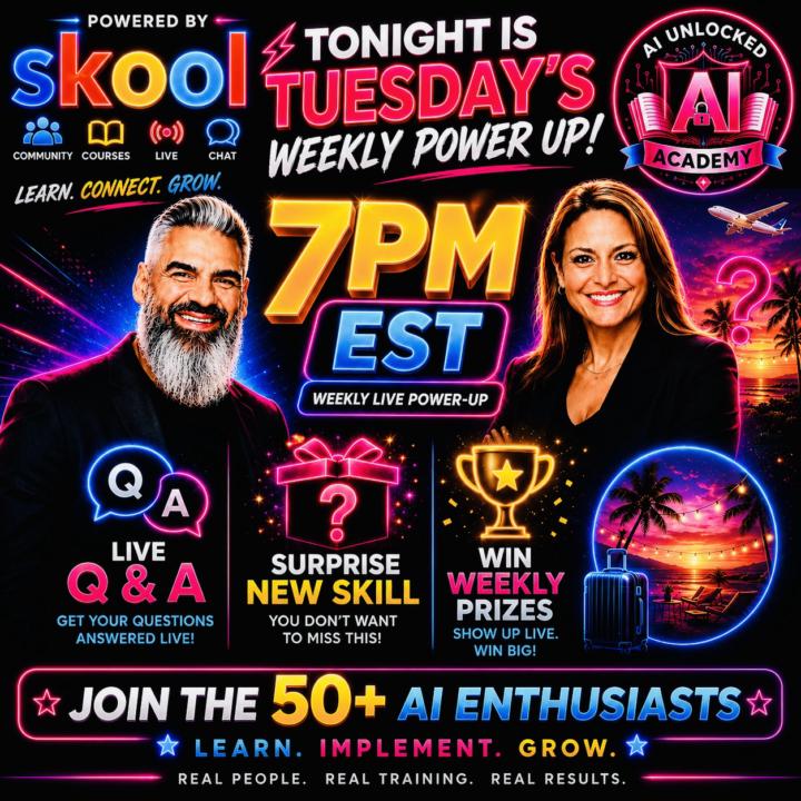 🚀 TONIGHT’S TUESDAY POWER UP | 7PM EST