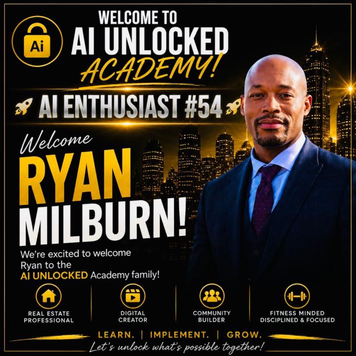 🚀 WELCOME AI ENTHUSIAST #54 | RYAN MILBURN! 🚀