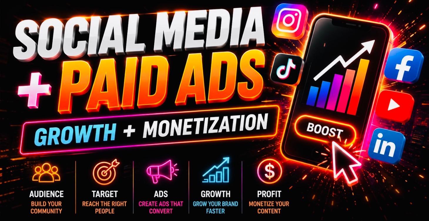 SOCIAL MEDIA  + Paid Ads