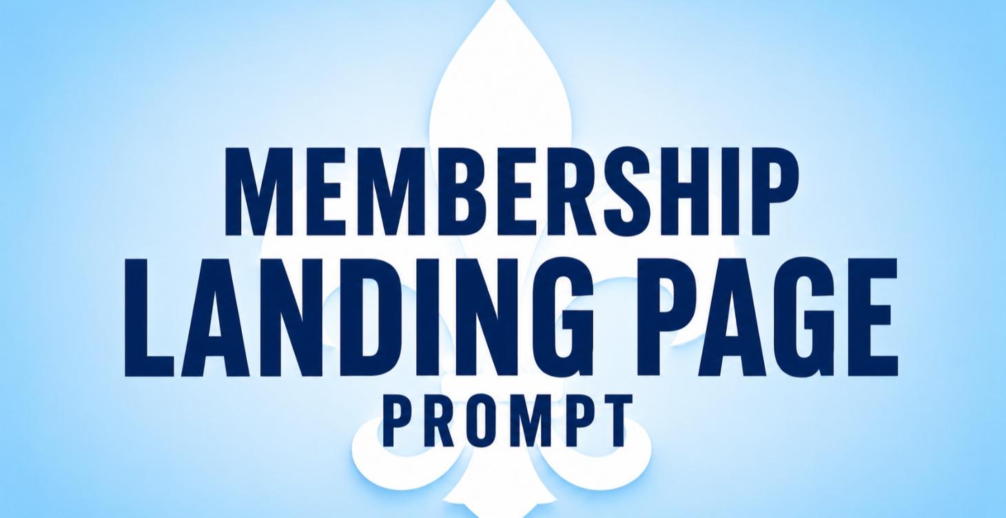 Membership Landing Page Prompt