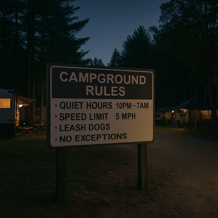 Where’s your hard line at the campground?