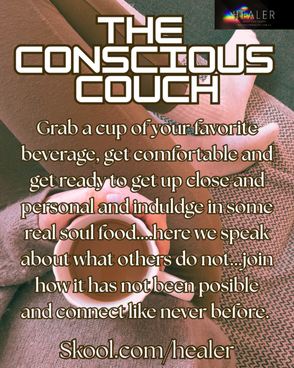 The Conscious Couch....be there or be square...ha ha ✨