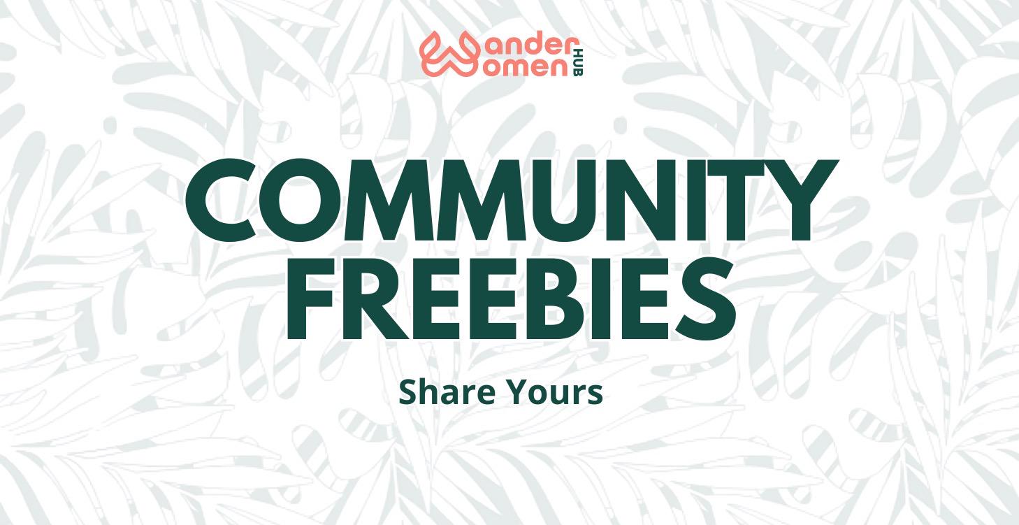 COMMUNITY FREEBIES  |  Free