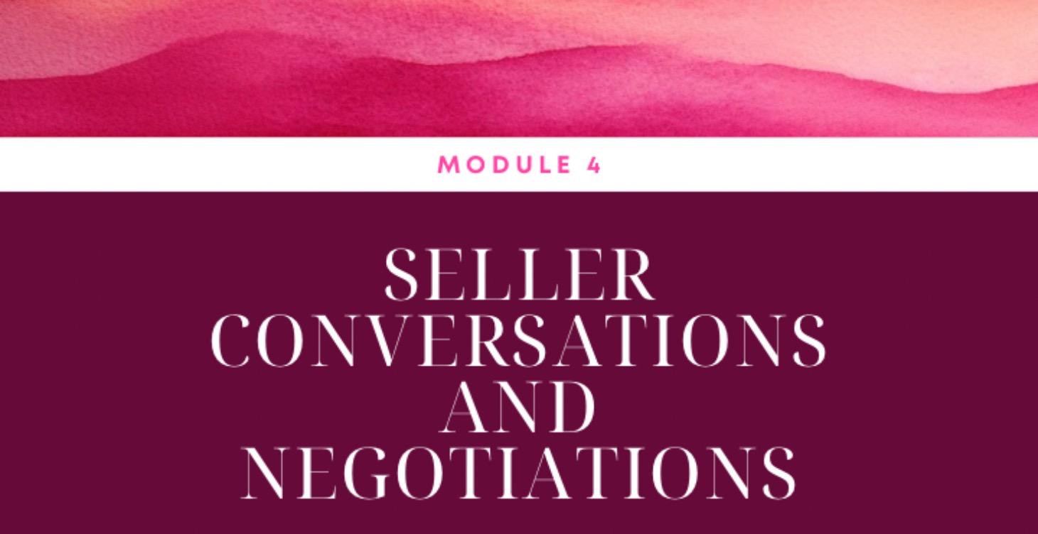Module 4: Seller Conversations and Negotiations