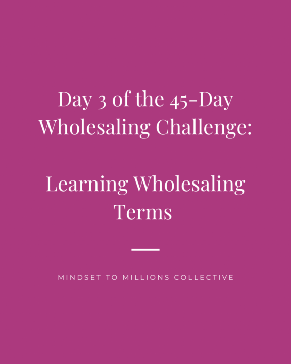 Day 3 of the 45-Day Wholesaling Challenge 