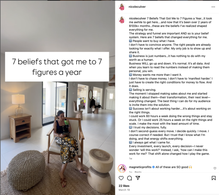 Today's Mindset Shift comes from Nicole Culver...