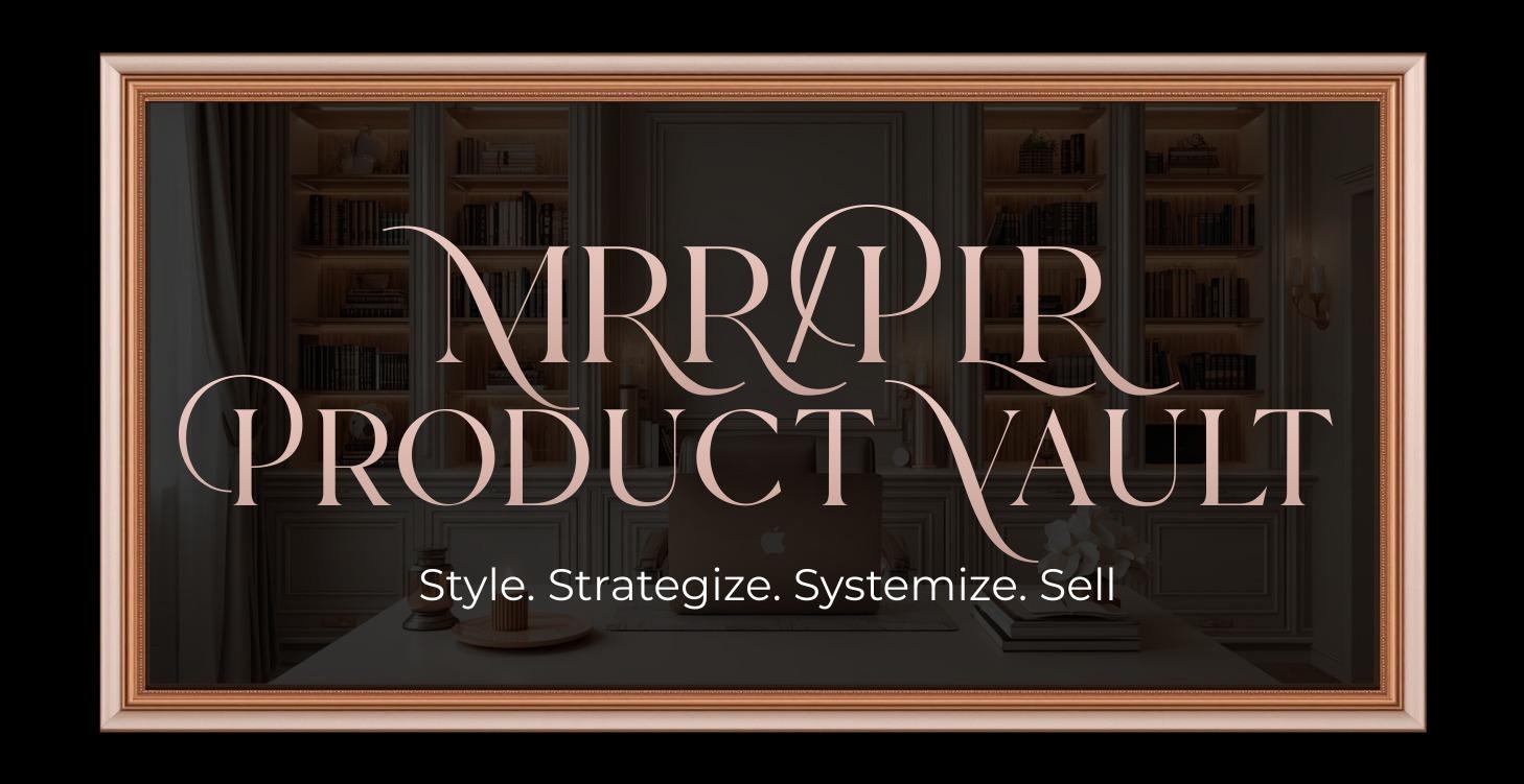 🏦 MRR/PLR Product Vault