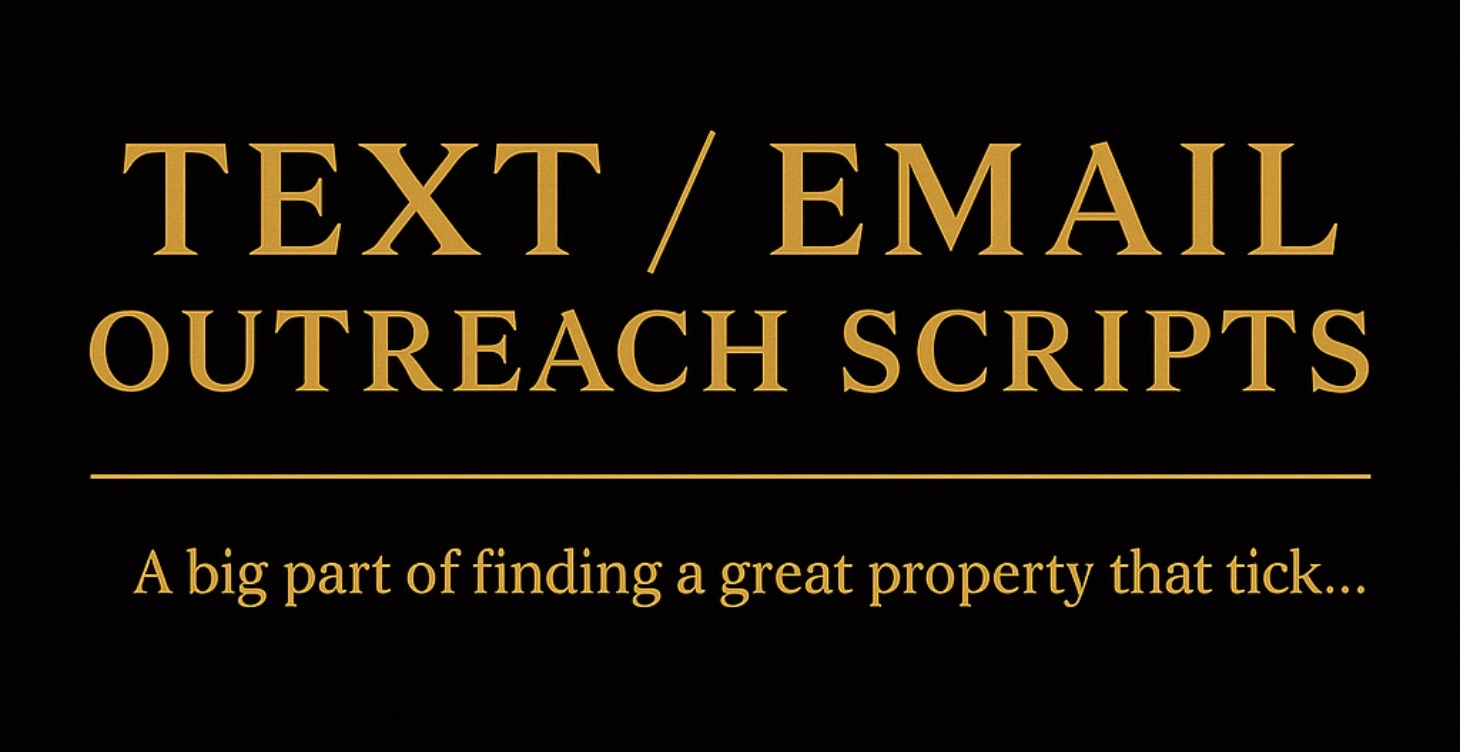 Text / email Outreach scripts