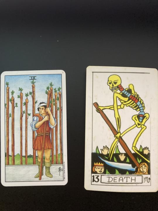 Day One- IX of Wands and Death