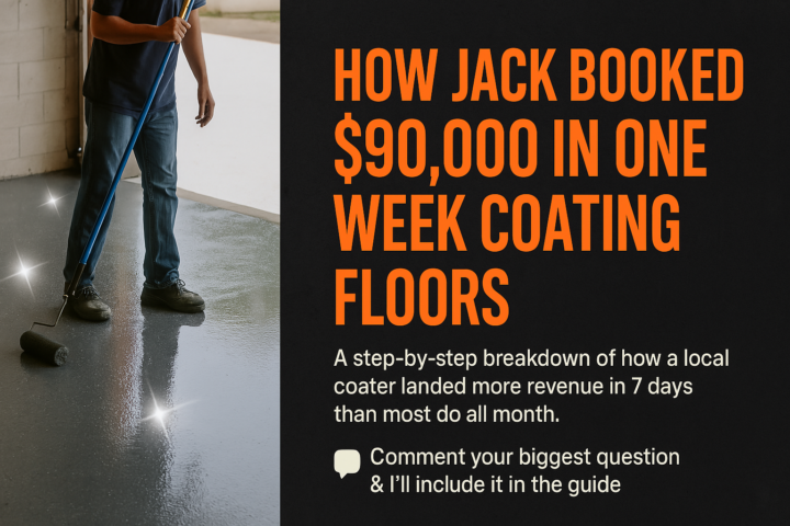 I'm working on a guide on how Jack booked $90k in just one week...
