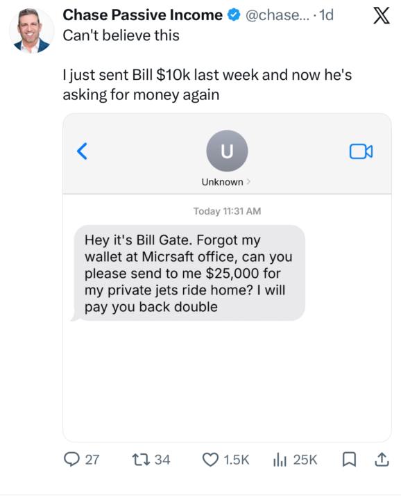Fake scam texts 