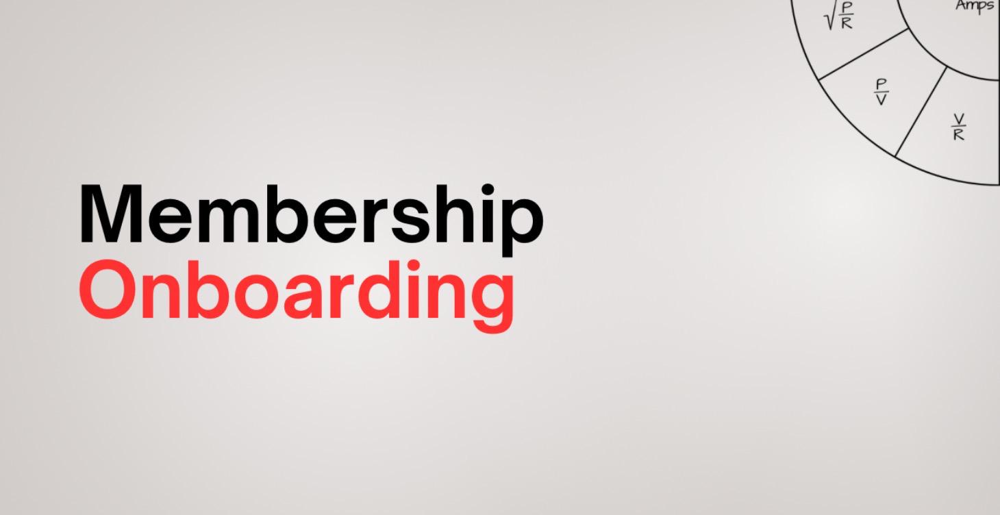 Membership Onboarding