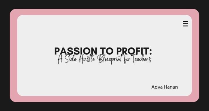 Passion to Profit