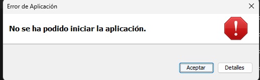 Error al abrir Genbox