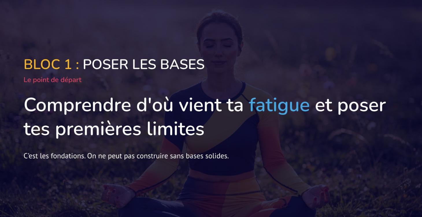 Bloc 1 - Poser les bases