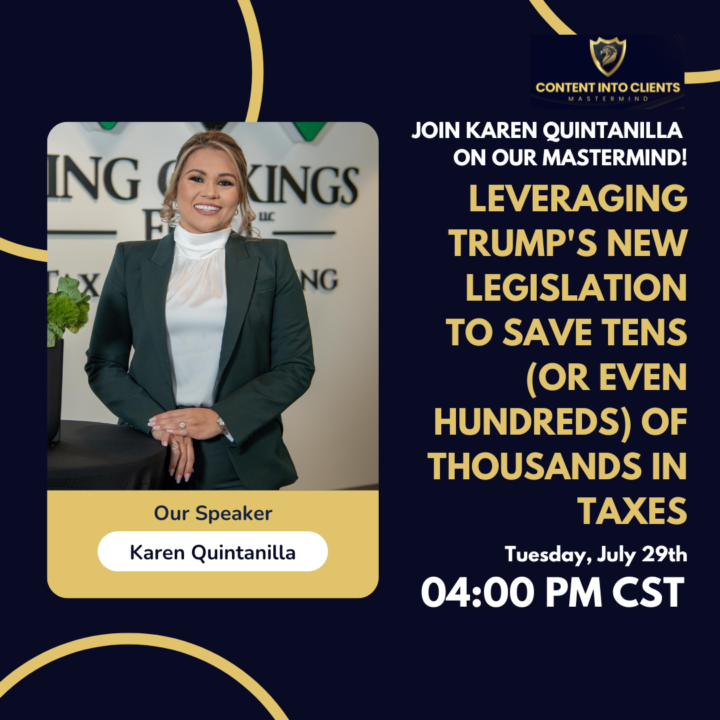 Join Karen Quintanilla On Our Next Mastermind!