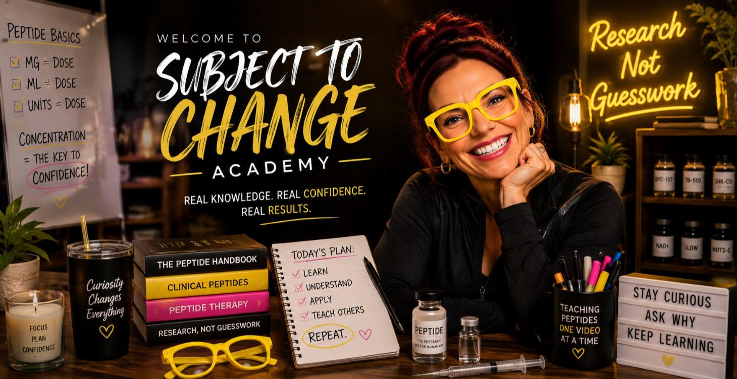 Welcome to Subject To Change Academy
