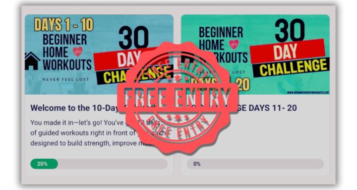 Beginner Home Workouts