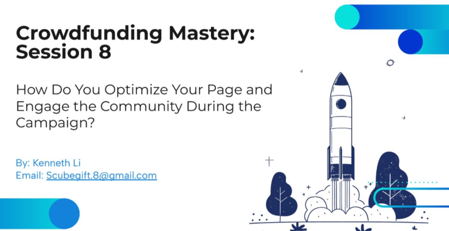 Build Community & Create Loyal Backers