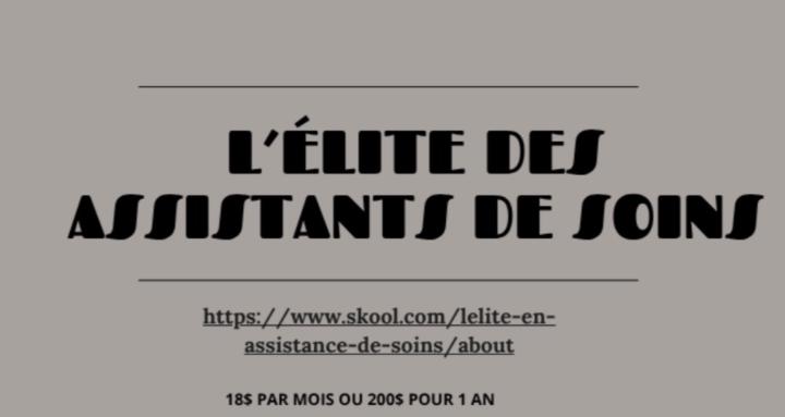 L'élite en assistance de soins