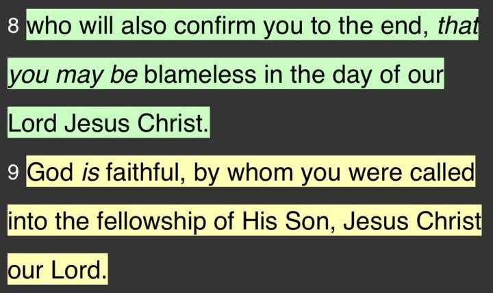 CHRIST WILL CONFIRM YOU!