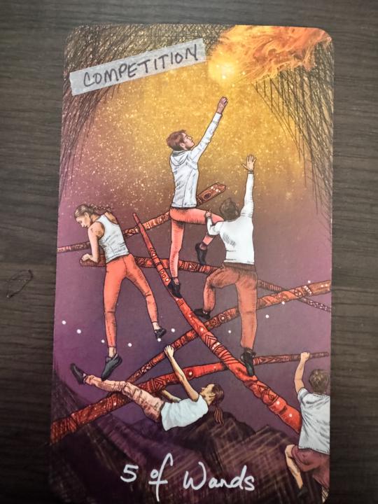 This week’s energy: 5 of Wands – Competition