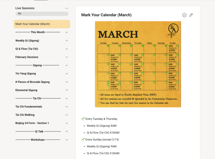 (Please Read) Live Session Classroom Update