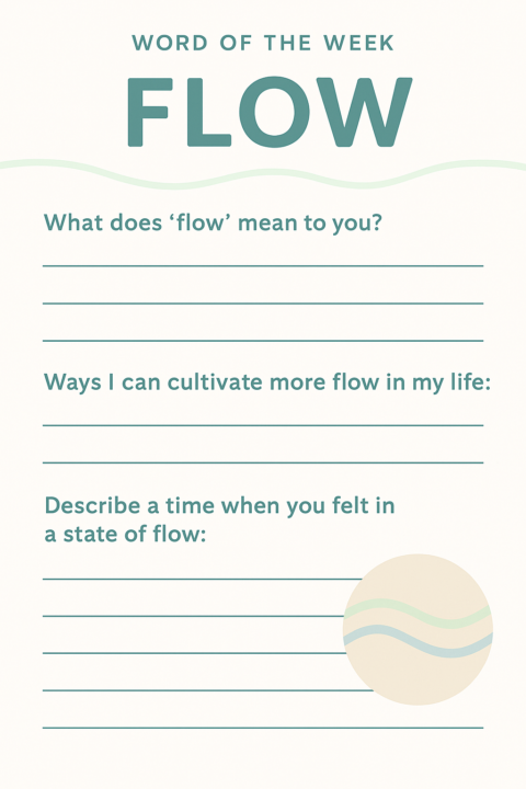 Word of the Week: FLOW — Journaling Pack