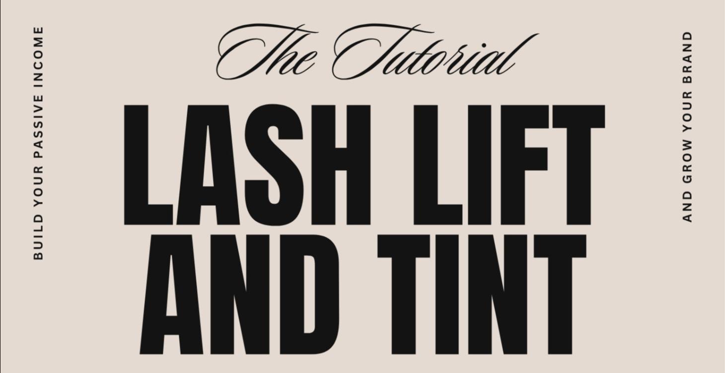 Lash Lift and Tint Tutorial