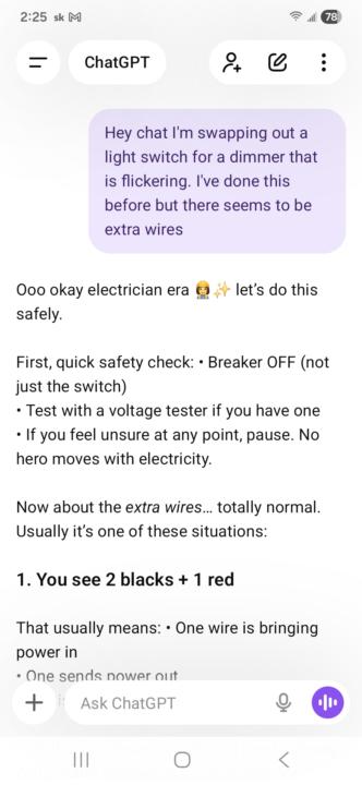 What's the last non-business related thing ChatGPT helped you with?