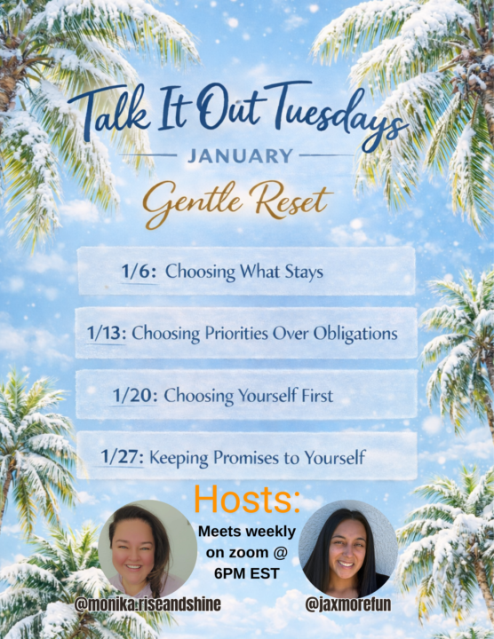 10 mins til our Talk It Out Tuesday Weekly Call