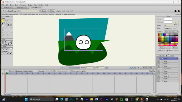 did I do the balla and background correctly?