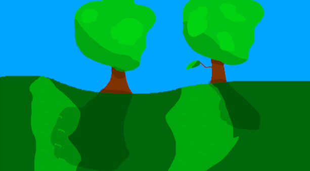 I tried drawing a background