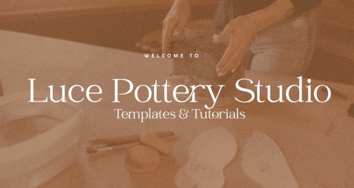 Luce Pottery Studio Templates