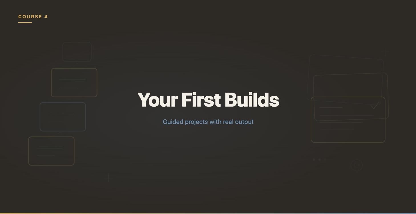 Your First Builds
