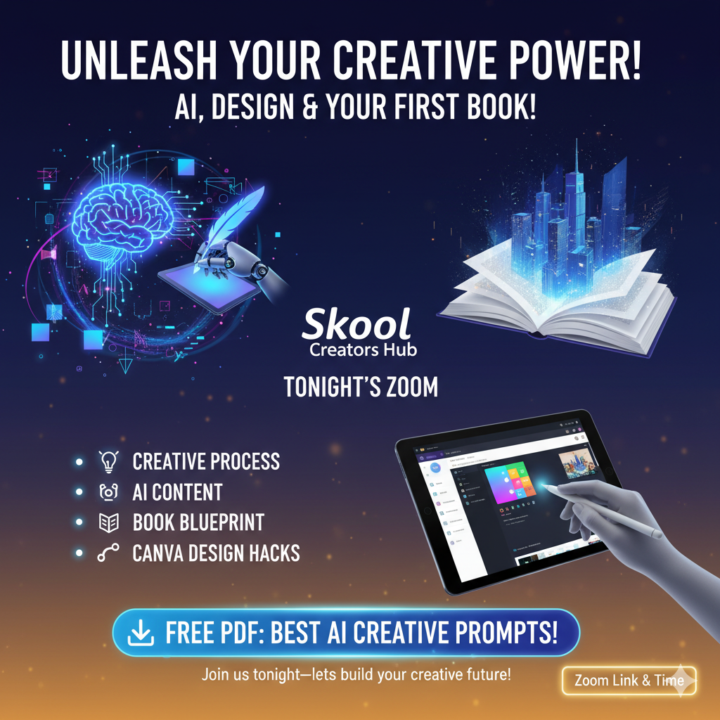 Unleash Your Creative Power: AI, Design & Your First Book!