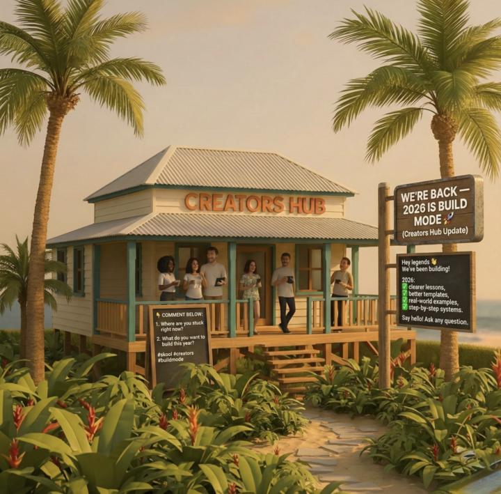 WE’RE BACK — 2026 IS BUILD MODE 🚀 (Creators Hub