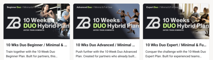 🚀 New 10-Week DUO Plans are live!