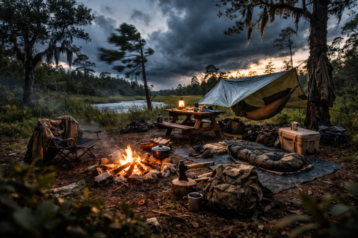 Campsite Court. Quick calls only. ⚖️🏕️