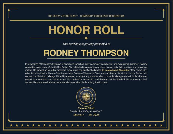 ✨Congratulations to our leader, Rodney Thompson✨