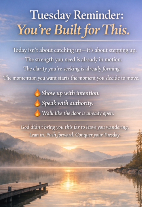  Tuesday Momentum: Faith, Focus, Forward