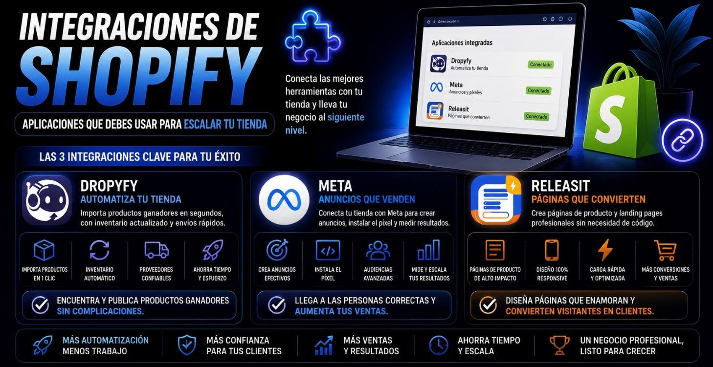 Integraciones de ShopifyApps Clave para Iniciar 🚀
