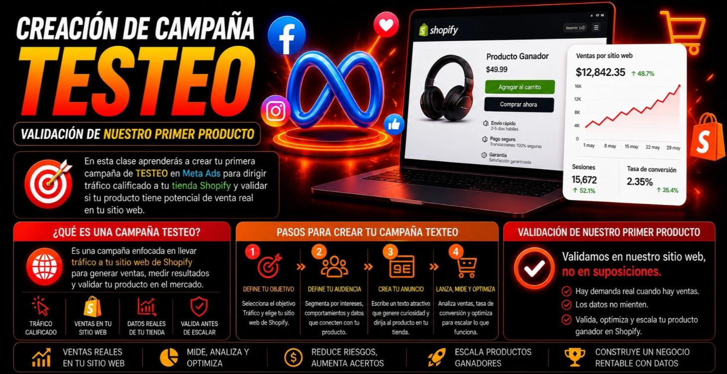 Campaña de Tráfico a Shopify Valida tu Producto 🚀