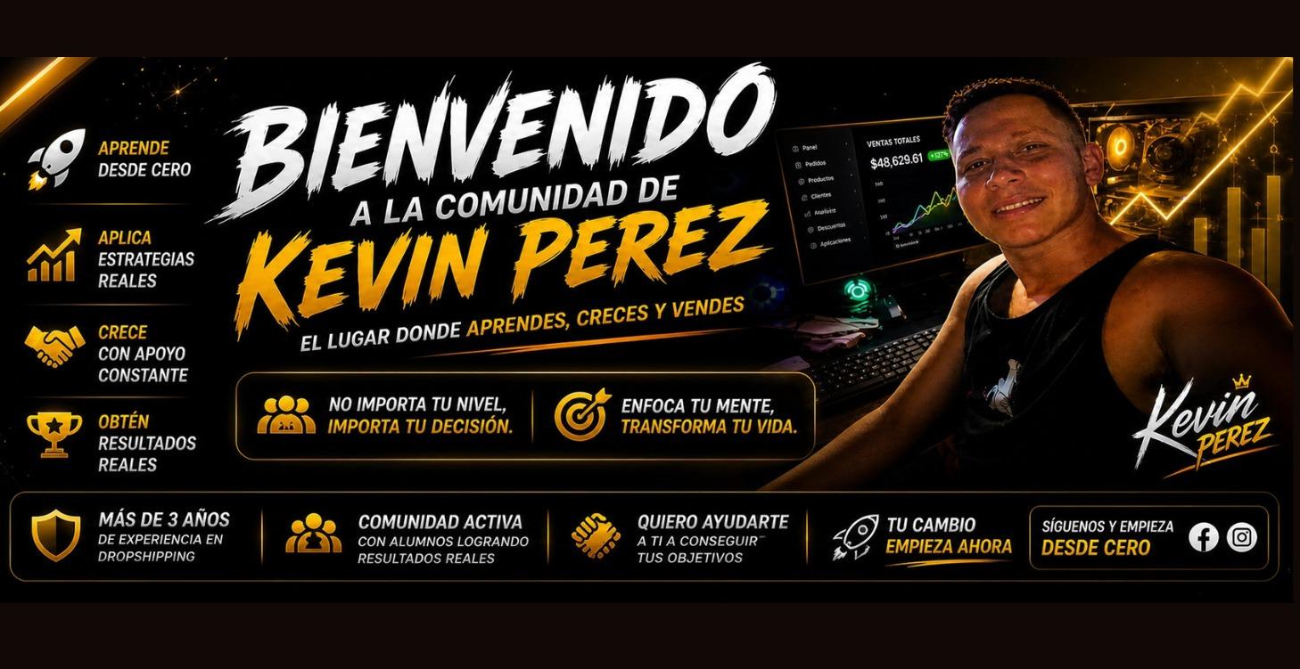 Bienvenido ala comunidad de kevin perez