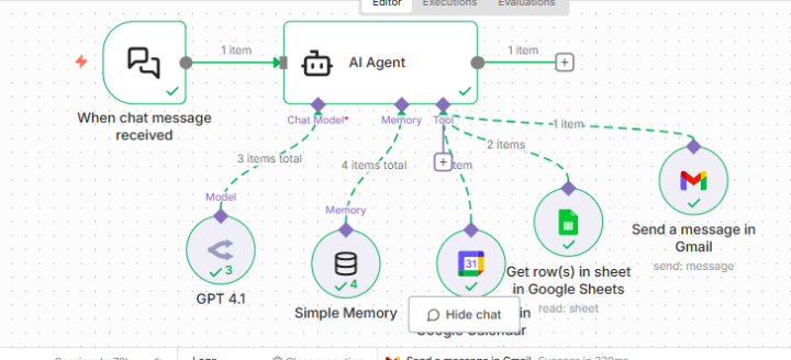 🚀 𝗕𝘂𝗶𝗹𝘁 𝗮 𝗦𝗺𝗮𝗿𝘁 𝗔𝗜 𝗔𝗴𝗲𝗻𝘁 𝘂𝘀𝗶𝗻𝗴 𝗻𝟴𝗻 + 𝗢𝗽𝗲𝗻𝗥𝗼𝘂𝘁𝗲𝗿 + 𝗚𝗼𝗼𝗴𝗹𝗲 𝗪𝗼𝗿𝗸𝘀𝗽𝗮𝗰𝗲