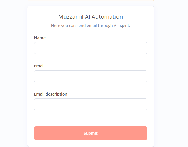 🤖I made this AI Agent for sending email.
