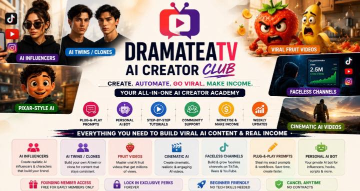 DramaTeaTV AI Creator Club